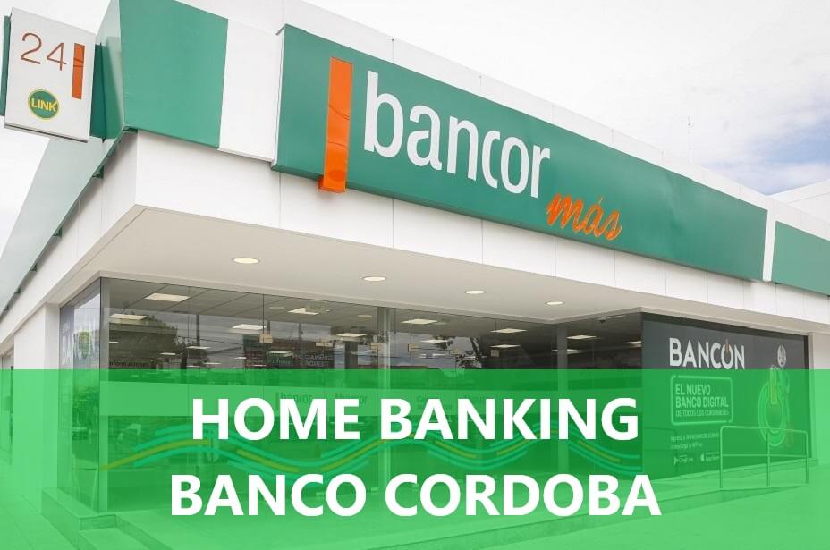 Home banking banco cordoba bancor