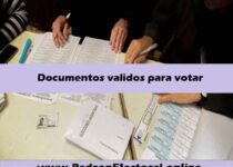 Documentación valida para votar