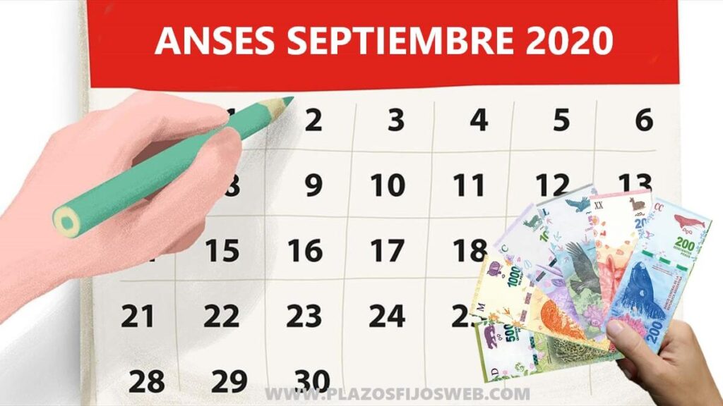 calendario cobros anses septiembre 2020