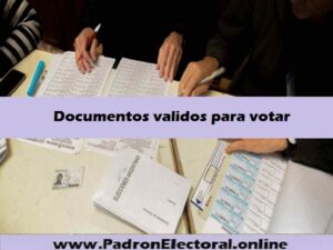 DocumentaciÃ³n valida para votar