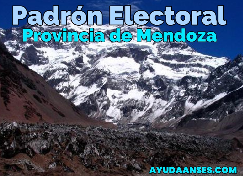 Mendoza padron electoral provincia