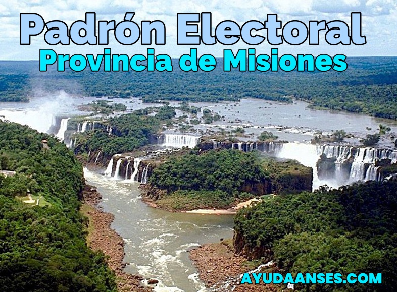 Provincia de Misiones padron electoral